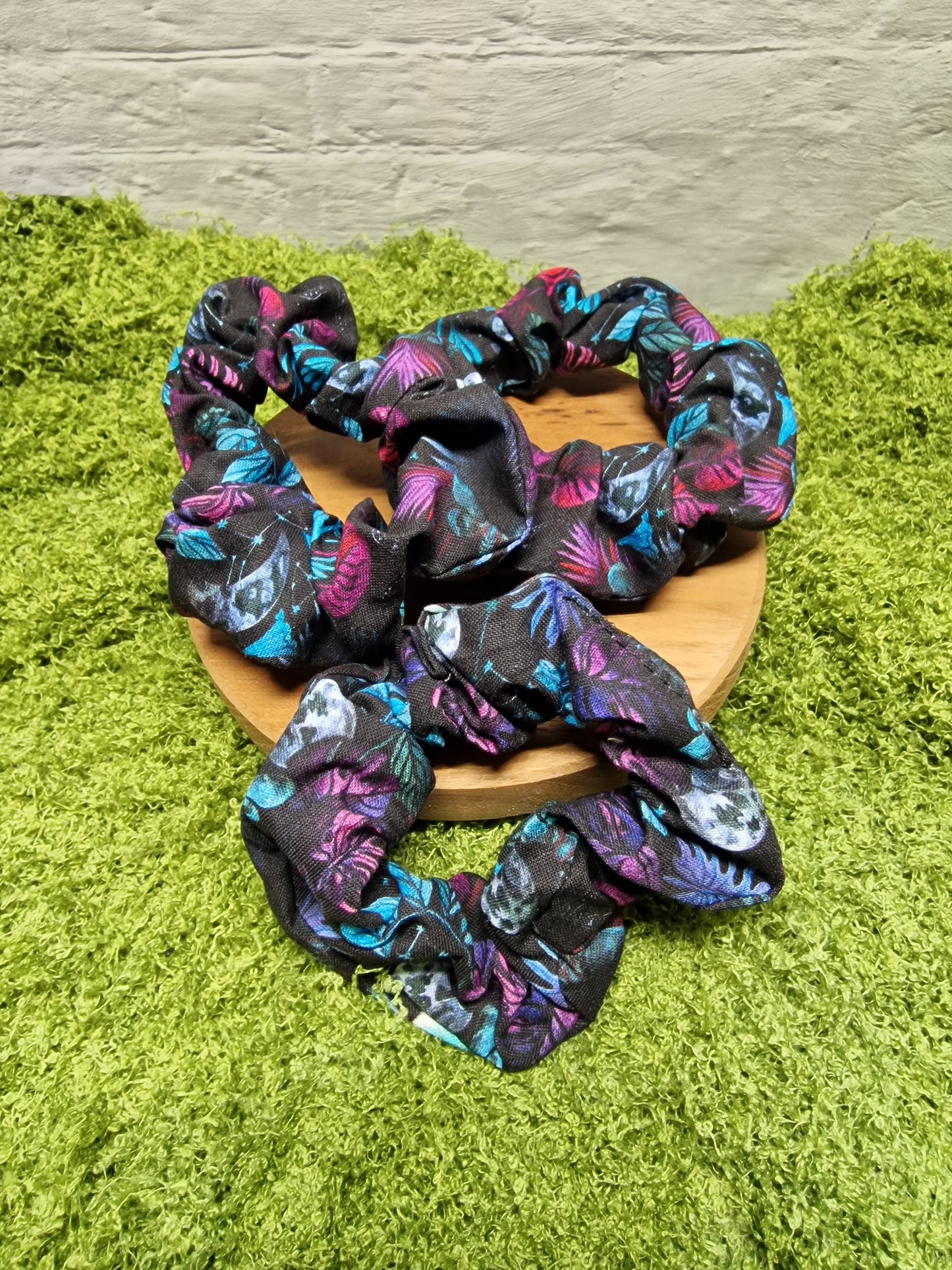 Scrunchie "Monstera Moon"
