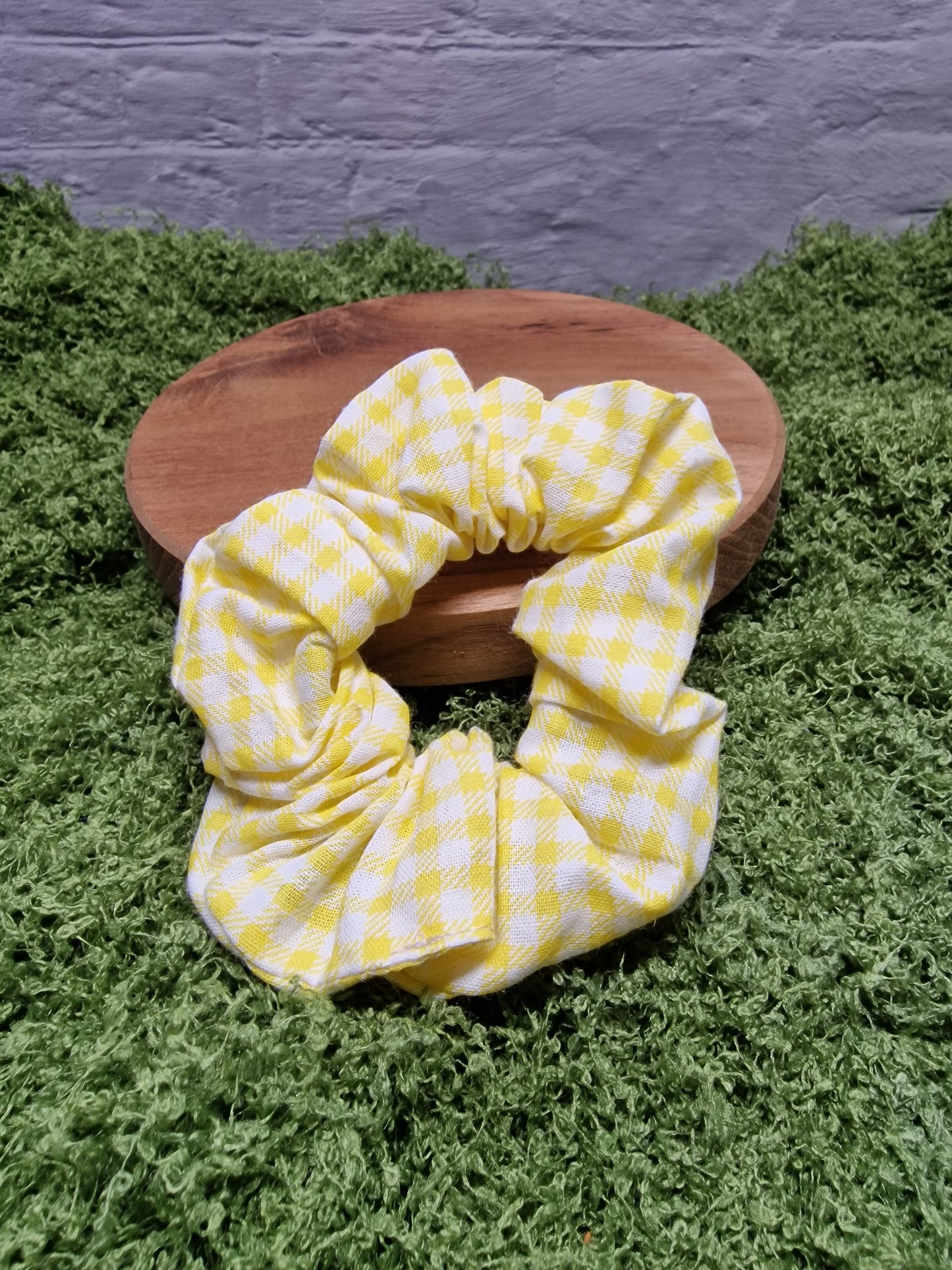 Scrunchie "Karo gelb"