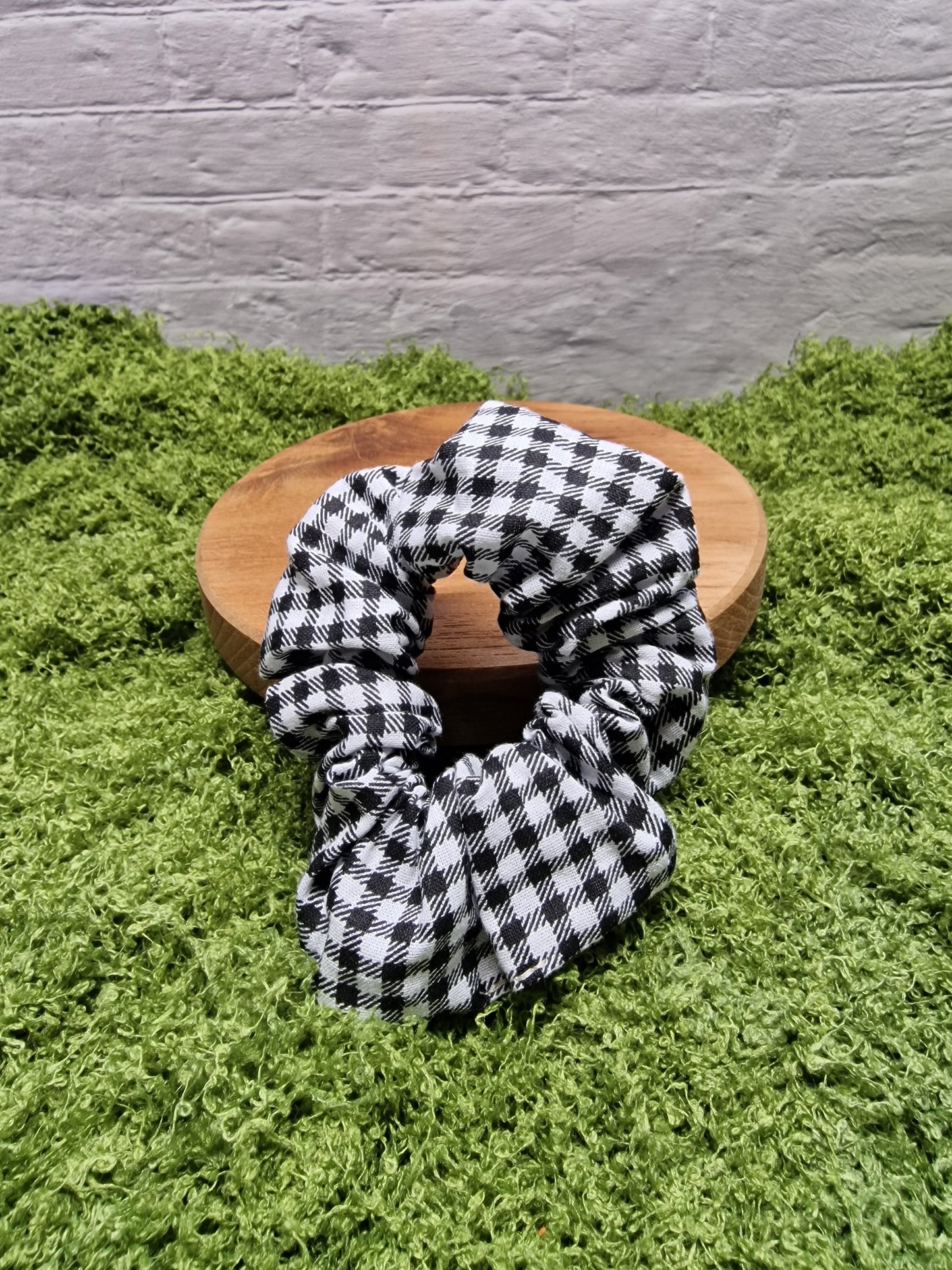 Scrunchie "Karo schwarz"
