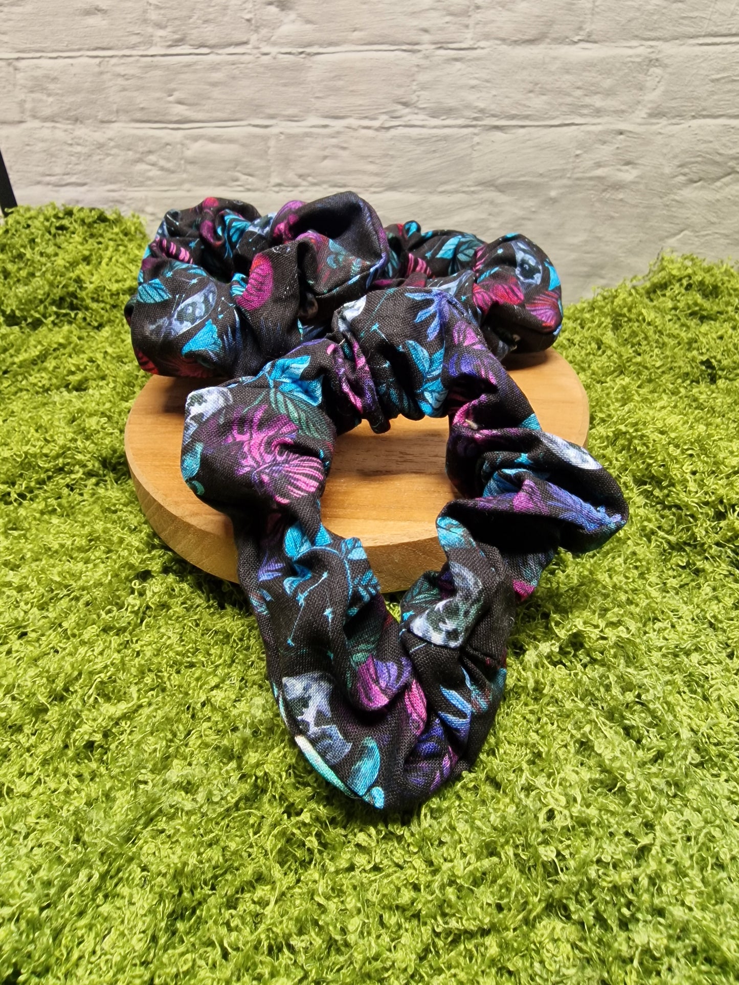 Scrunchie "Monstera Moon"