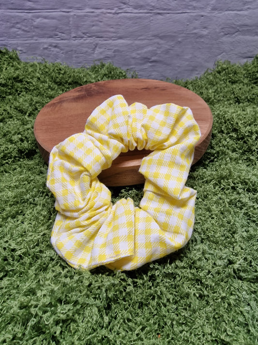 Scrunchie "Karo gelb"