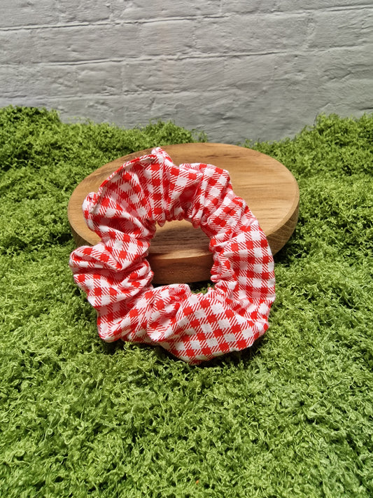 Scrunchie "Karo rot"