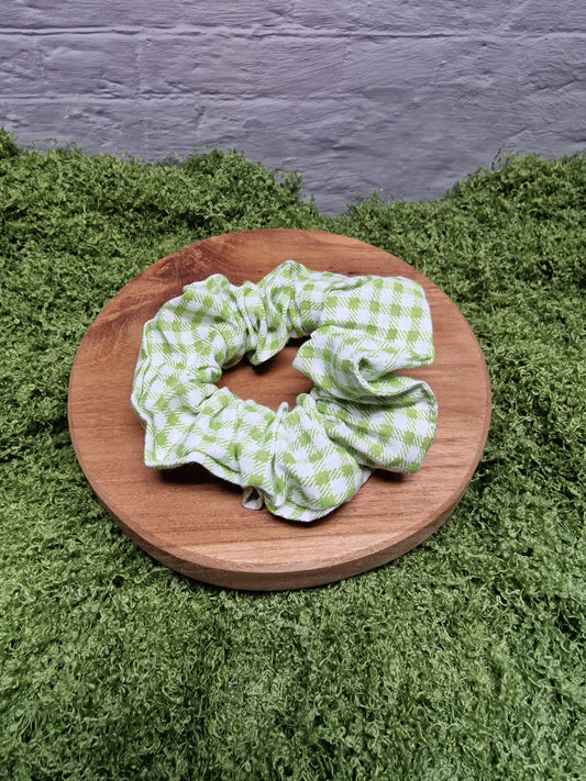 Scrunchie "Karo grün"