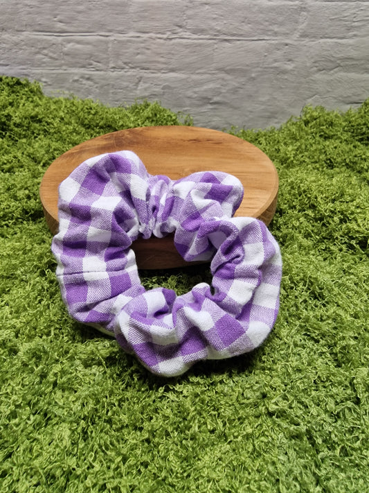 Scrunchie "Karo violett"