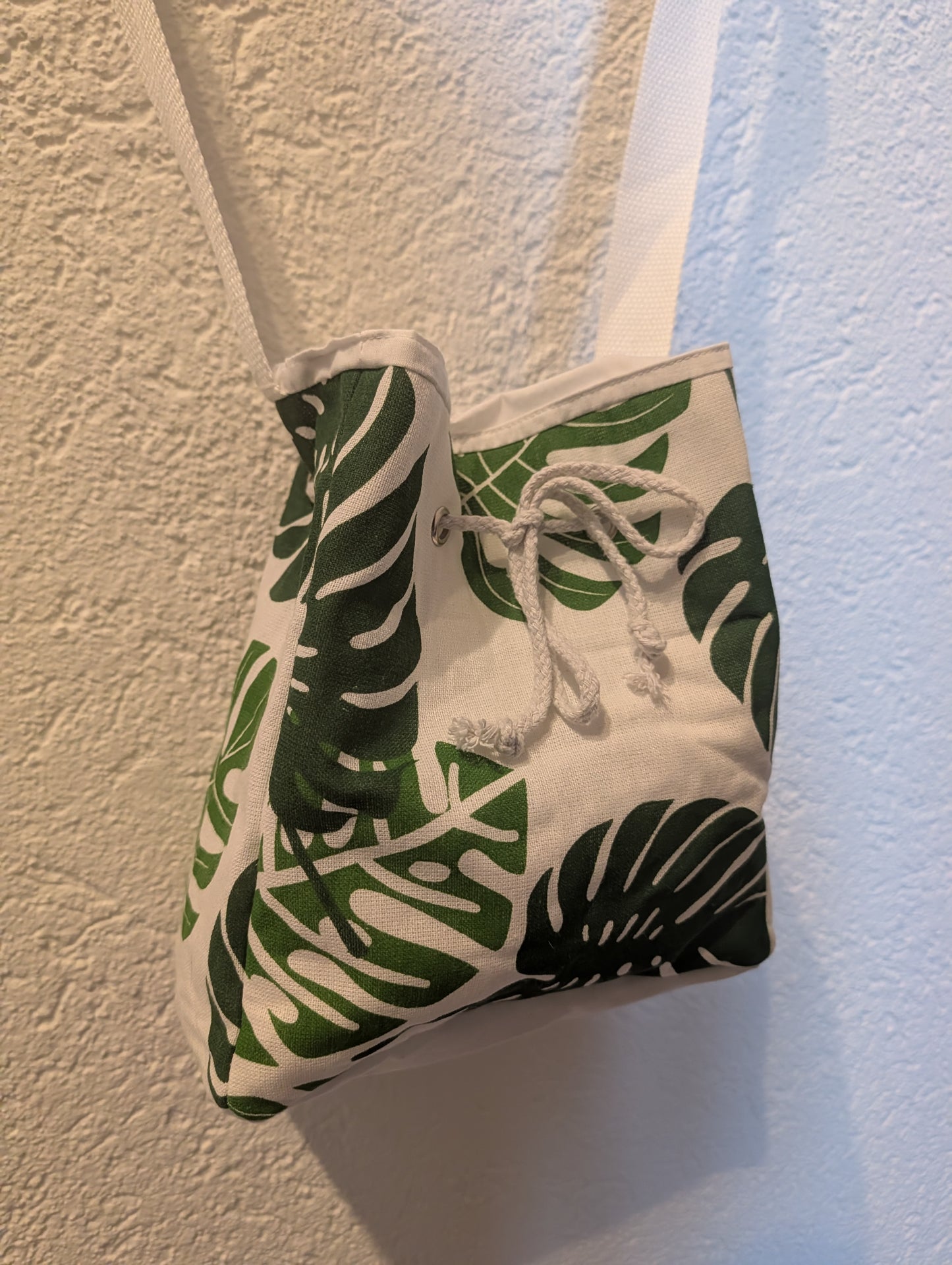 Kordeltasche *Monstera*