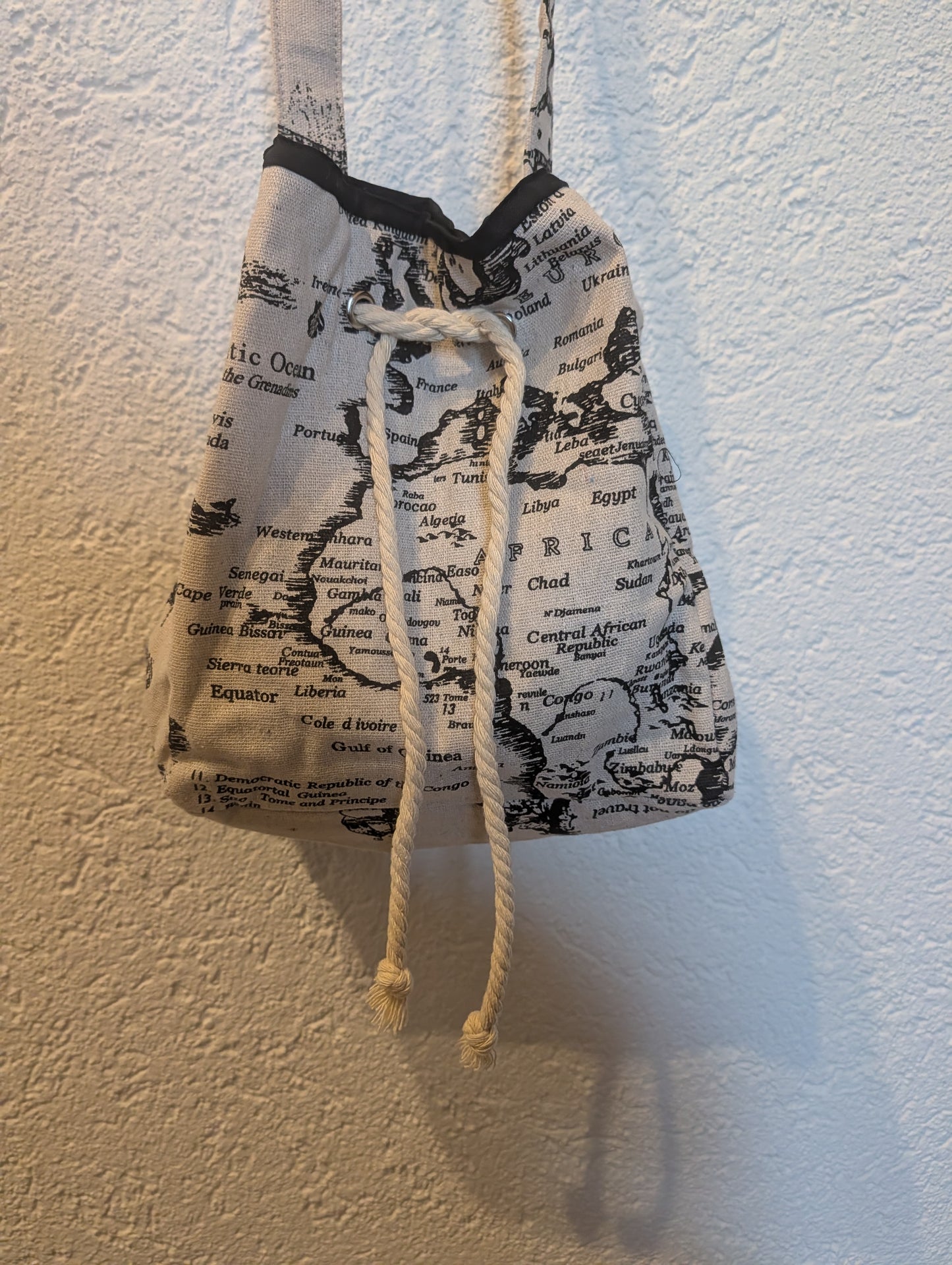Kordeltasche *Landkarte*