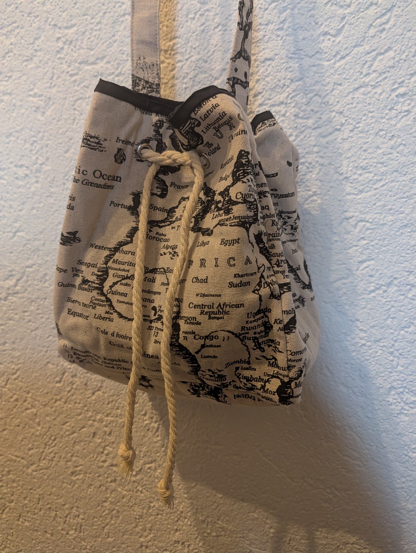 Kordeltasche *Landkarte*