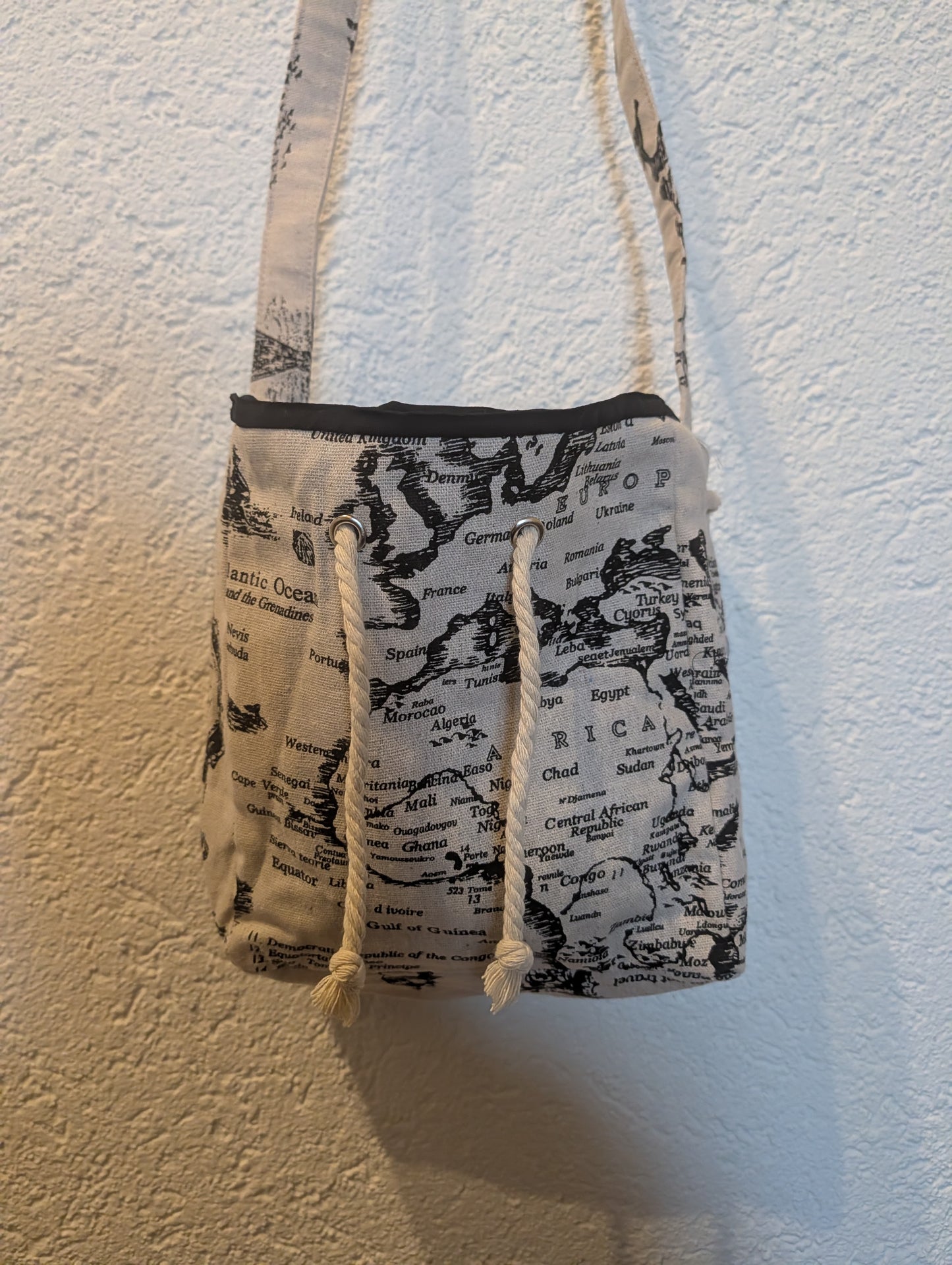 Kordeltasche *Landkarte*