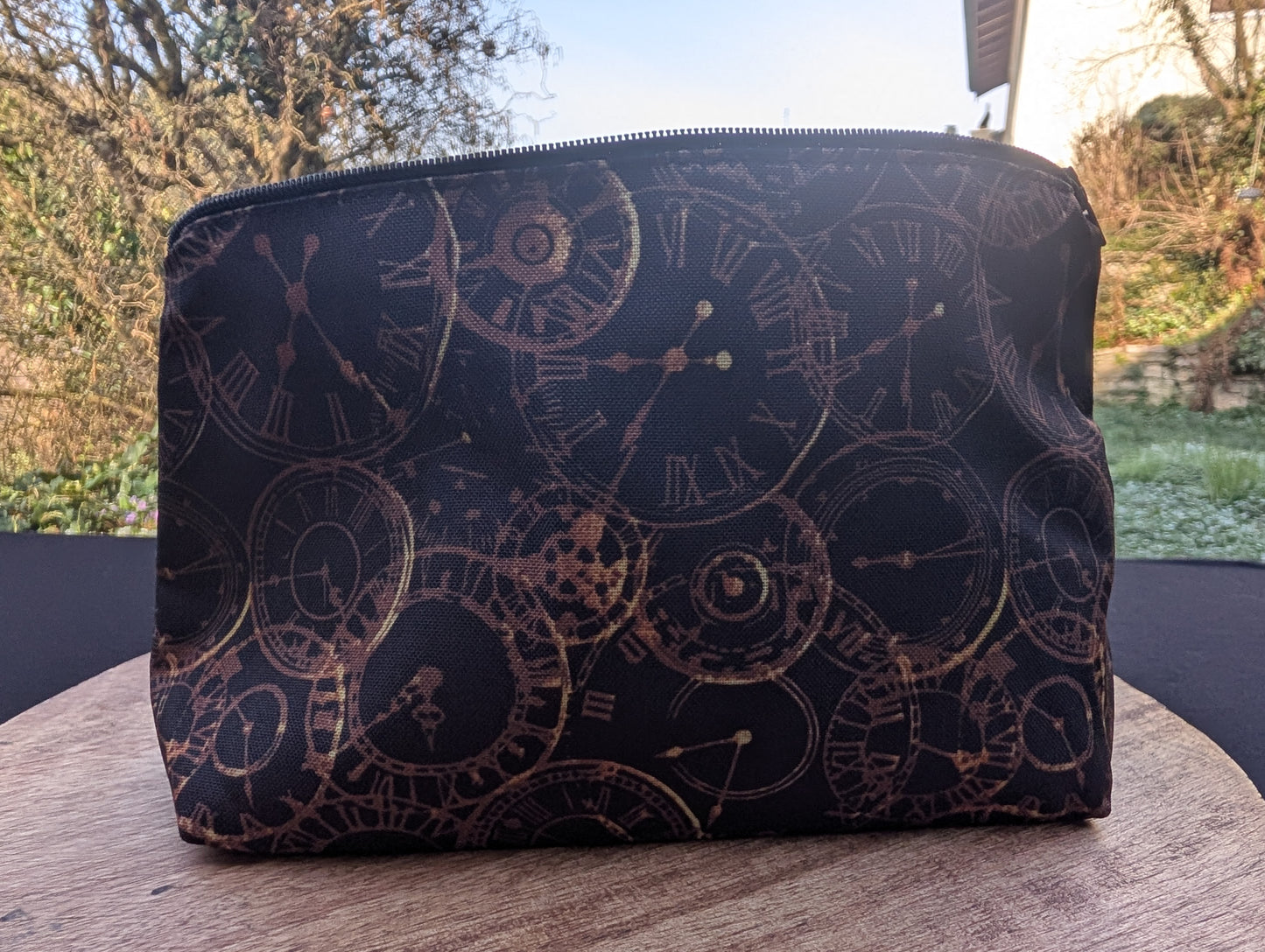 Kleine Kosmetiktasche *Uhrwerk*